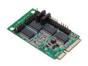 SIIG 4 Port RS232 Serial Mini PCIe with Power Model JJ E40111 S1