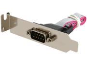 StarTech 9 pin Serial to 10 pin Header Slot Plate with Low Profile Bracket Model PLATE9MLP