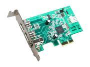 StarTech 3 Port 2b 1a Low Profile 1394 PCI Express FireWire Card Adapter Model PEX1394B3LP