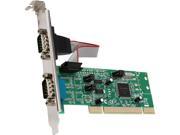StarTech 2 Port PCI RS422 485 Serial Adapter Card with 161050 UART Model PCI2S4851050