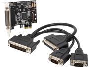 StarTech 2S1P PCI Express Serial Parallel Combo Card with Breakout Cable Model PEX2S1P553B
