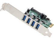 StarTech 4 Port PCI Express PCIe SuperSpeed USB 3.0 Controller Card Adapter with SATA Power Low Profile Model PEXUSB3S4V