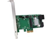 StarTech 3 Port PCI Express 2.0 SATA III 6 Gbps RAID Controller Card w mSATA Slot and HyperDuo SSD Tiering Model PEXMSATA343