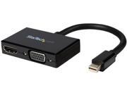 StarTech MDP2HDVGA Travel A V adapter 2 in 1 Mini DisplayPort to HDMI or VGA converter