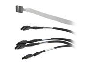 Adaptec 2247100 R Mini SAS x4 SFF 8087 to 4 x1 SATA Cable with SFF 8448 sideband signals 1M