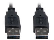 Tripp Lite UR020 003 3ft USB 2.0 Universal Reversible Connector Cable