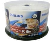 PHILIPS 4.7GB 16X DVD R Inkjet Printable 50 Packs Disc Model DR4I6B50F 17