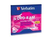 Verbatim 4.7GB 3X DVD RAM Disc Model 95002