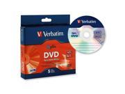 Verbatim 4.7GB 8X DVD R 5 Packs Qflix Media Model 96747