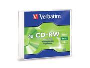 Verbatim 700MB 4X CD RW Single Disc Model 95117