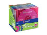 Verbatim 700MB 12X CD RW 20 Packs CD Rewritable Media Model 96685