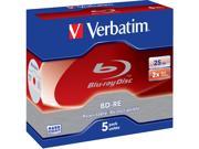 Verbatim 25GB 2X BD RE 5 Packs Disc Model 43615