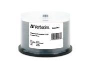 Verbatim 700MB 52X CD R Thermal Printable 50 Packs Disc Model 94938