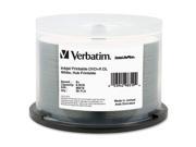 Verbatim 8.5GB 8X DVD R DL White Inkjet Printable 50 Packs Disc Model 98319
