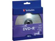Verbatim 4.7GB 16X DVD R 10 Packs Disc Model 97956