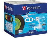 Verbatim 700MB 52X CD R 10 Packs CD R Media Model 94439