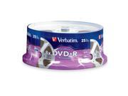 Verbatim 4.7GB 8X DVD R 25 Packs High Quality Digital Movie Disc with Unique Movie Reel Surface Model 94865