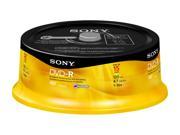 SONY 4.7GB 16X DVD R 15 Packs Media Model 15DMR47RS4
