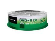 SONY 8.5GB DVD R 25 Packs Disc