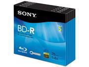 SONY 25GB 6X BD R 5 Packs Disc Model BNR25R3H