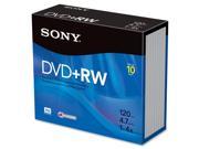 SONY 4.7GB 4X DVD RW 10 Packs Disc