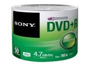 SONY 4.7GB 16X DVD R 50 Packs Disc Model 50DPR47SB