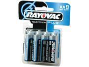 Rayovac 815 8CF Mercury Free Alkaline Batteries AA 8 Pk