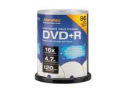 Aleratec 4.7GB 16X DVD R 90 Packs Inkjet Printable Duplicator Grade Media Model 300117