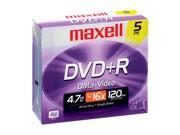 maxell 4.7GB 16X DVD R 5 Packs Disc Model 639002