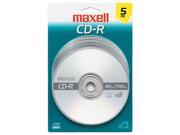 maxell 700MB 40X CD R 5 Packs Disc Model 648220