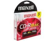maxell 700MB CD R 5 Packs Media Model 625132