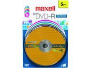 maxell 4.7GB 16X DVD R 5 Packs 16x DVD R Media Model 638033