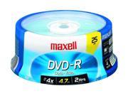 maxell 4.7GB 16X DVD R 25 Packs Disc Model 635052 638010
