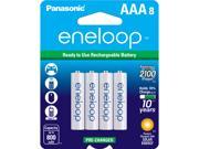 Panasonic BK 4MCCA8BA Eneloop AAA 2100 Cycle Ni MH Pre Charged Rechargeable Batteries Pack of 8