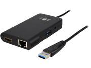 VANTEC DSH M100U3 USB 3.0 Universal Mini Docking Station Adapter with HDMI DVI DisplayLink Certified