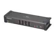IOGEAR GCS1104 4 Port USB DVI KVMP Switch with Audio and Cables