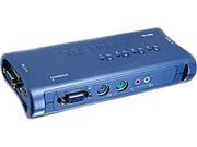 TRENDnet TK 408K 4 Port PS 2 KVM Switch Kit w Audio