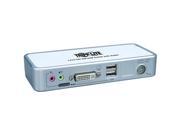 TRIPP LITE B004 DUA2 K R 2 Port Compact DVI USB KVM Switch w Audio and Cable