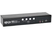 Tripp Lite 4 Port DVI Dual Link USB KVM Switch w Audio and Cables