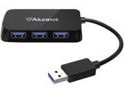 Aluratek AUH2304F 4 Port USB 3.0 SuperSpeed Hub with Attached Cable