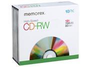 memorex 700MB 12X CD RW 10 Packs Media Model 3417