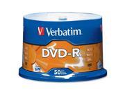 Verbatim 4.7GB 16X DVD R 50 Packs Disc with Advanced Azo Recording Dye Model 95101