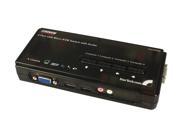 StarTech SV411KUSB 4 Port Mini USB KVM Kit with Cables and Audio Switching