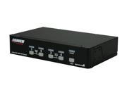 StarTech SV431DVIUA 4 Port DVI USB KVM Switch with Audio and USB 2.0 Hub