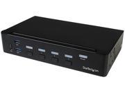 StarTech.com 4 Port HDMI KVM Switch Built in USB 3.0 Hub for Peripheral Devices 1080p