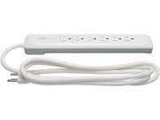 Surge Protector 6 Outlet 1080 Joules 6 Cord White CCS09852