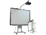 Bi silque 9D006064 Interactive Board Mobile Stand With Projector Arm 76w x 26d x 86h Black