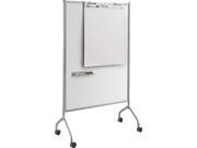 Impromptu Magnetic Whiteboard Collaboration Screen 42w x 21 1 2d x 72h Gray