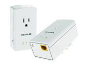 Netgear XAVB5421 100PAS AV500 1 Port Essentials Edition Powerline Kit with Pass Thru Outlet up to 500Mbps