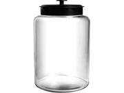 Anchor Hocking 98531 Glass Montana 2 Gallon Storage Jar with Black Metal Lid